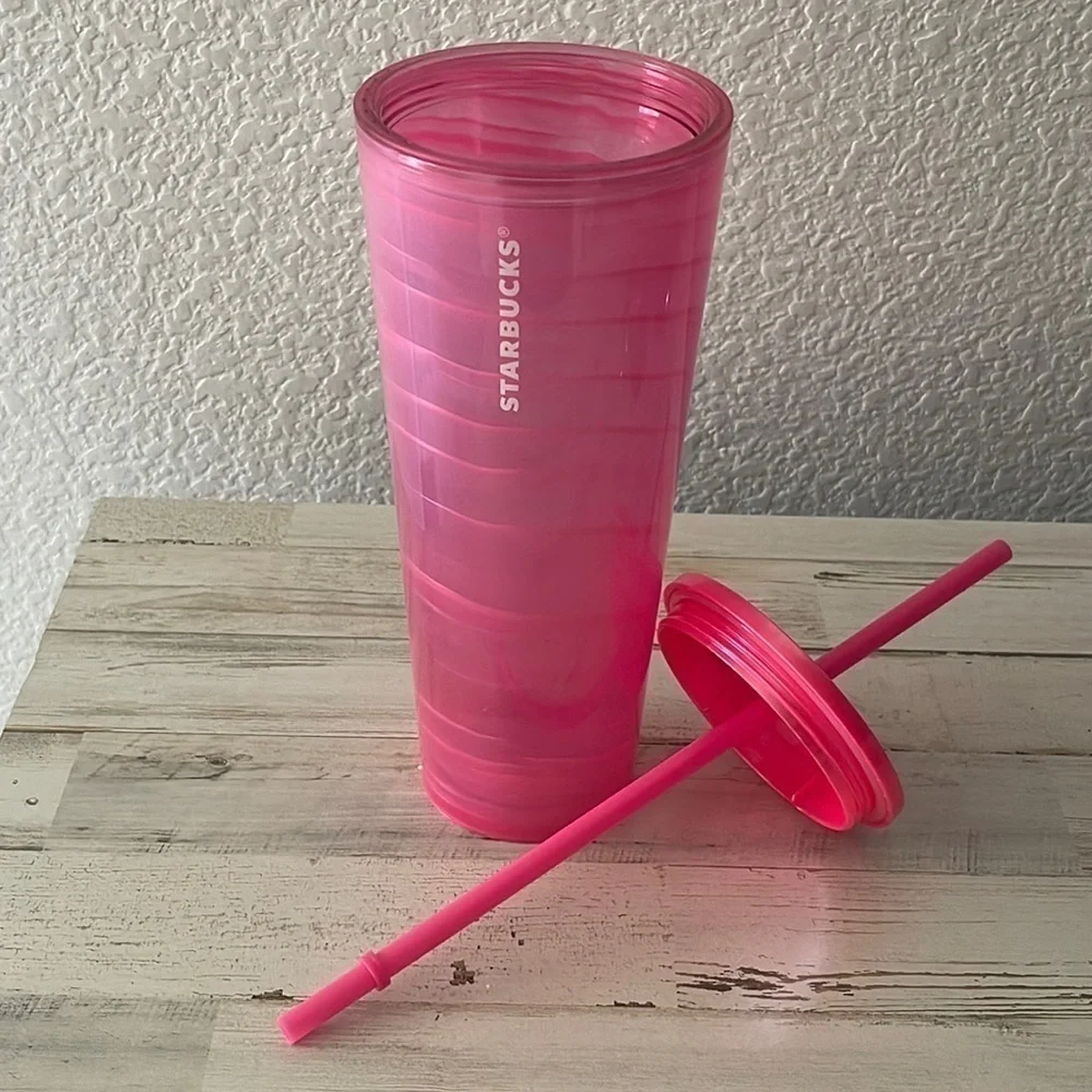 Starbucks Bubble Gum Marble Venti 24oz Cold Cup Tumbler.